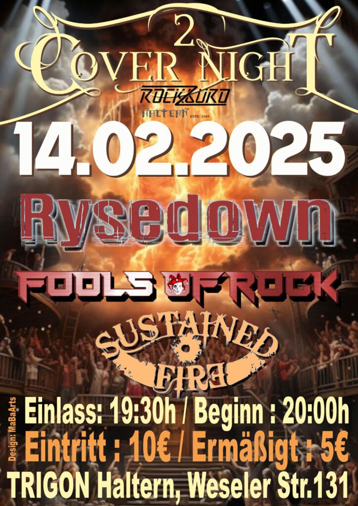 Zweite Cover Night Konzert am 14.02.2025 in Haltern.