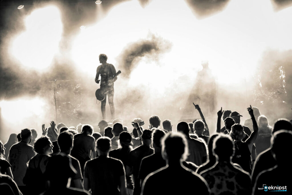 Konzert im Nebel, Gitarrist und Publikum
