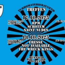 Turboratebierjugend Treffen Konzert Münster 2025 Plakat