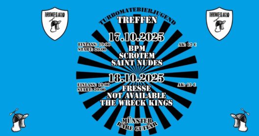 Turboratebierjugend Treffen Konzert Münster 2025 Plakat
